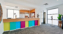 Interior of commercial health facility with friendly atmosphere